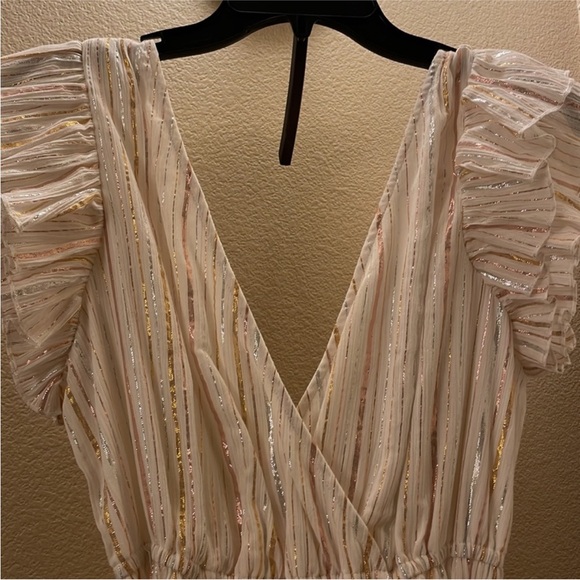 Astr Shimmering Striped Dress - Picture 2 of 3